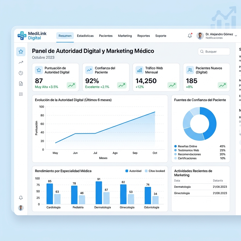 E-E-A-T en marketing médico y posicionamiento de clínicas de salud